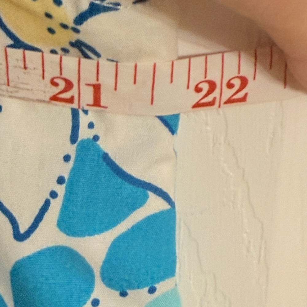 Lilly Pulitzer Aqua & White Floral Casual Sundress - Picture 12 of 12
